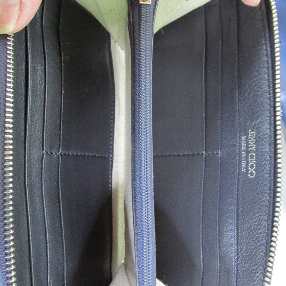 Jimmy Choo Star Studded Pimlico Leather Colorblock Tote & Wallet - Picture 10 of 11